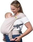 Boba Bliss Hybrid Baby Carrier Newborn to Toddler - 2-in-1 Baby Wrap & Carrier - No-Tie - Certified Hip-Healthy - Soft & Stretchy Baby Sling - 7-35 lbs (Grey)