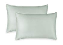 Pure Bamboo King Pillowcase 2 Piece Set - 100% Organic Bamboo - Soft, Breathable, Moisture-Wicking, Hypoallergenic, Luxury Sateen Fabric with Envelope Closure (2 King Pillowcases, Sea Glass)