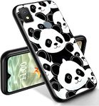 RYUITHDJP for Cricket Icon 4 Phone Case 6.5" Cute Panda Design, Phone Case for Cricket Icon 4 Case TPU Stylish Protective Cover