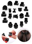 BHARATGAURAV - Hair Accessories 30 Small Size Black Butterfly Hair Clutch clips Mini Claw Braids Maker Beads For Women Girls Hair Accessories