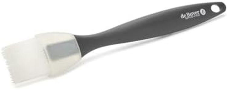 De Buyer - Pinceau pâtissier en silicone - Longueur 25 cm, largeur 3 cm -, Noir