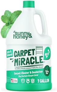 Carpet Miracle - Carpet Cleaner Shampoo Solution for Machine Use, Deep Stain Remover and Odor Deodorizing Formula, Use On Rug Car Upholstery and Carpets (1 Gallon)