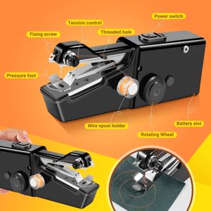 Mini Handheld Sewing Machine – Portable Cordless Electric, Black, Beginner Kit