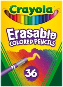 Crayola; Erasable Colored Pencils; Art Tools; 36 Count; Perfect for Art Projects and Adult Coloring