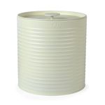 Russell Hobbs RH03269CEU7 Ribbed Bread Bin – Metal Bread Box, Large Kitchen Canister, Countertop Storage/Organisation, Durable Powder-Coated Steel, Pull Top Lid, Easy to Clean, Ribbed Design, Cream