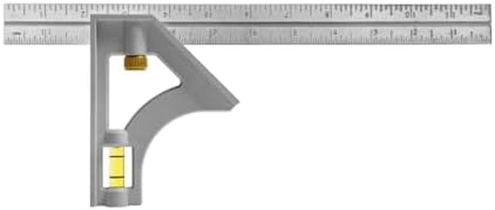 Johnson Level & Tool 415 Structo-Cast Combination Square, 12", Silver, 1 Square