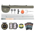 Maxcatch Extreme Fly Fishing Combo Kit 5/6/7/8 Weight, Starter Fly Rod and Reel Outfit, with a Protective Travel Case