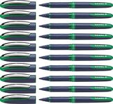 Schneider ONE Business Rollerball Pen, 0.6mm, Green, Box of 10 (183004)