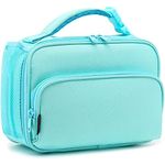 FlowFly Kids Lunch box Insulated Soft Bag Mini Cooler Back to School Thermal Meal Tote Kit for Girls, Boys,light blue