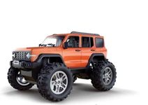 Elvaronix RC Off-Road Crawler Truck, 1:16 Scale 4WD, Red, LED Lights, Roof Rack, 7.4V 500mAh Battery, Remote Control, Ready-to-Run Vehicle for Kids & Hobbyists
