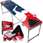 Beer Pong Official Full Set | Player | 1 Table + 2 Racks + 22 Red Cups + 4 Balls | Complete Pack | Premium Quality | Official Table Size | Scratchproof | House Party | OriginalCup®