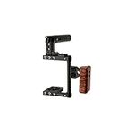 PROAIM SnapRig DSLR Camera Cage Rig with Top & Side Handles. Height-Adjustable with Interchangeable 15mm Support Rods. Cold Shoe, Tripod & Accessory Mounting Options (UC-01)