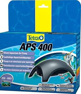 Tetra APS400 Silent Aquarium Air Pump for 250 - 600 Litre Fish Tanks, Black