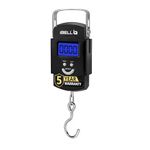 iBELL Weight Machine For Luggage Weighing Scale, Portable, 50 KG, Stainless Steel Hook, Digital LED Display & Tare Function, LS050M (Black)