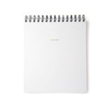 RUSSELL+HAZEL Spiral Memo Notebook, Office Supplies, 7.5” x 9”, 196 Lined Pages, White (44314)