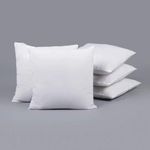 HOMECRUST Microfiber Cushion Fillers Pillow 24 X 24 Inch /White - (Set of 5)