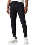 Calvin Klein Jeans Men's Super Skinny J30J323694 Pants, Denim (Denim Black), 29W / 34L