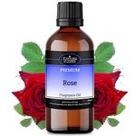 Rose Fragrance Oil, Pure Rose Oil for Soaps Making, Candles, Bath Bombs, Oil Burners, Diffusers, Wax Melts, Perfume Oil, Skin & Hair Care - Perfume Scents - Cosmetic Grade, Vegan & UK Made - 50ml