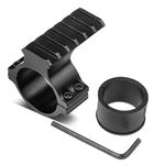 Odepro AS004 Adjustable Picatinny Rail Mount for Torch Airsoft Rifle Scope Mount IR Torch Tube Diameter 1 to 1.18 Inches (25.4mm to 30mm) with Reducer Ring Adapter (M062)