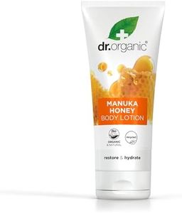 Dr Organic Manuka Honey Lotion, Moisturising, Dry Skin, Mens, Womens, Natural, Vegetarian, Cruelty-Free, Paraben & SLS-Free, Organic, 200ml, Packaging may vary