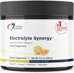 Designs for Health Electrolyte Synergy Powder - Hydration Support Drink Mix Powder Supplement with Vitamin C, D-Ribose + Antioxidants - Natural Lemon-Orange Flavor (30 Servings / 240g)