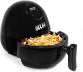 DELM 1.8L Air Fryer, LED Touch, Compact & Space-Saving, Easy Cooking with Perfect Results – Recipes Included!"