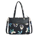 Travelon Addison-Anti-Theft Tote Bag, Midnight Floral, One_Size, Addison - Anti-theft Tote Bag