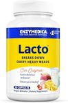 Enzymedica - Lacto, 30 Capsules - Lactase Enzymes Supplement - Lactose Intolerance Pills - Digestive Aid for Gluten and Casein - Indigestion & Heartburn Relief - Gas Bloating Relief for Men and Women