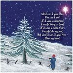 Christian Christmas cards, pack of 10 - Snowy Night Christmas cards pack with Bible verse Matthew 1:23 inside these religious Christmas cards, by Just Cards Direct