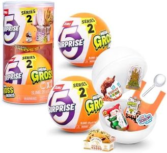 5 Surprise Mega Gross Minis Series 2 (2 Pack) by ZURU Boys, Mystery, Collectible, Mini, Parody, Slime