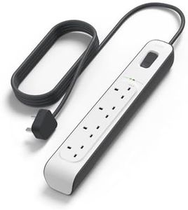 Belkin 4 Way/4 Plug 2 m Surge Protection Extension Lead Strip, White