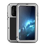 Huawei P30 Pro Case,Bpowe Armor Tank Aluminum Metal Gorilla Glass Shockproof Military Heavy Duty Sturdy Protector Cover Hard Case for Huawei P30 Pro (Silver)