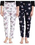 Amazon Brand - Eden & Ivy Women's Pyjama Bottom Relaxed Pajama (EI-AW20PJPACK01-SOMM-15_Multicolor 2_XL)