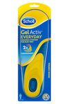 Scholl GelActiv Every Day Insoles for Men - Anti Foot Fatigue Comfort Insoles - Insoles for Walking / Hiking - Trim to Fit Your Walking Boot / Shoes - UK Size 7-12, 1 Pair, Blue