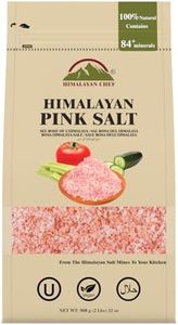 Himalayan Chef Pink Himalayan Salt, Coarse Grain, Refill Grinders - 2 lbs (2 Pound Bag)