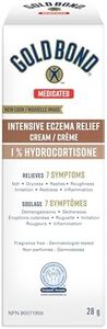 Gold Bond Eczema Relief 1% Hydrocortisone Cream Intensive Formula, 5 Moisturizers, Maximum Strength, Relieves 7 Symptoms, Itch, Dryness, Rashes, Redness, Roughness, Irritation, Inflammation, 28g