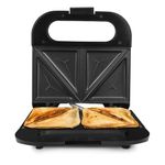 Milton Royal Express 800W Toaster Sandwich Maker | Auto Cut Off | Non-Stick Fixed Grill Plates | Easy Clean | Power Indicators | 1 year Manufacturer Warranty - Black