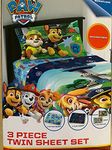 Paw Patrol Twin Sheet Set with Reversible Pillowcase, 3 Piece for Standard Twin Size Bed