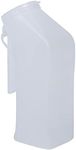 McKesson Male Urinal with Transparent Lid - Translucent Body, Graduated, Plastic - 1 qt / 1000 mL, 50 Count