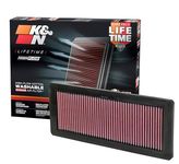 K&N 33-2936 Replacement Air Filter, Heather Red