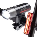 Cycleafer® Bike Light Set – Rechargeable Front & Rear Lights, Water-Resistant Headlight & Taillight for Road, Mountain, and City Bikes – Enhanced Safety