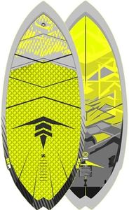 ZUP 4'11" WAKESURF Wakeboard with EVA Foam Grip Pad, Kneeboard, Wakeskate, Water Sports and Surf Board for Beginner and Intermediate Riders, Hornet