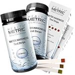 Health Metric Pro Water Hardness Test Strips | Quick & Easy Hard Water Testing Kit for Water Softener Dishwasher Well Spa and Aquarium | 2 x 50 Tester Strips | Calcium and Magnesium Total Hardness