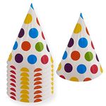 AKH® Birthday Party Hats | Pack of 8 | Cone Hats | Birthday Party Accessories | Birthday Decoration Celebration Cone Hats | Birthday hats with Elastic Band | For Adults and Kids