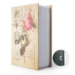 Diversion Book Safe Storage Box, Dictionary Secret Safe Can with Security Combination Lock/Key, Diversion Book Hidden Safe (ROSE KEY)