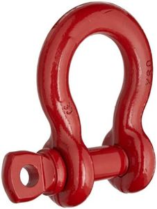 Crosby 1018543 Carbon Steel S-209 Screw Pin Anchor Shackle, Self-Colored, 8-1/2 Ton Working Load Limit, 1" Size