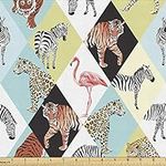 Ambesonne Animals Fabric by The Yar
