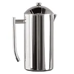 Frieling Double-Walled Stainless-Steel French Press Coffee Maker, Polished, 17 Ounces