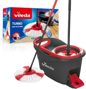 Vileda Turbo Microfibre Spin Mop and Bucket Set – Floor Cleaning