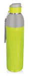 Warmeo Freeza 1000 Insulated Inner Steel Water Bottle, 700 ml, Green I Leak Proof | Hot & Cold | Easy Grip